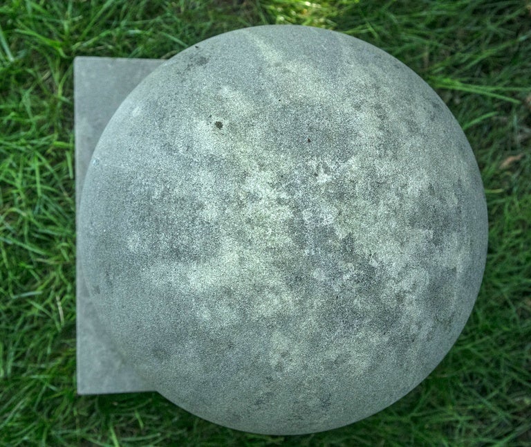 Carved Limestone Ball Finials 3