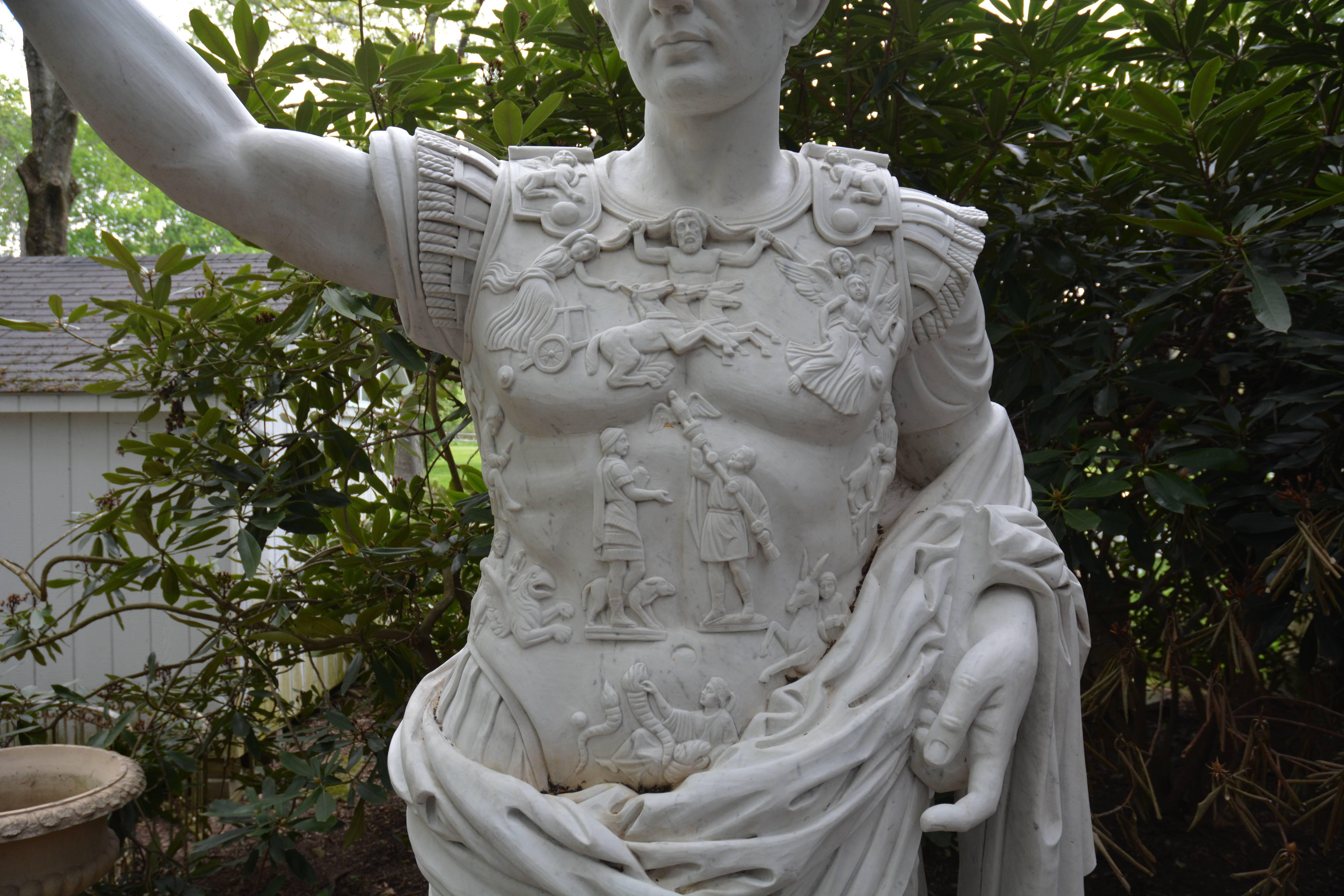 Carved Statue of Augustus of Prima Porta