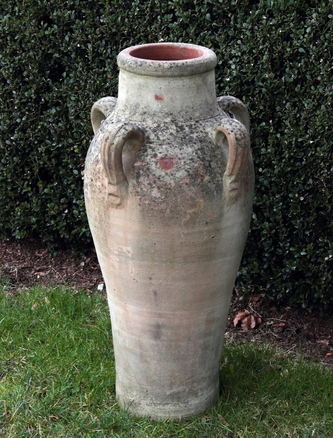 Terracotta Four-Handled Urn