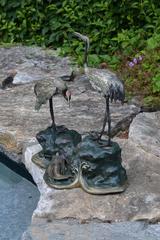Bronze Sculpture of Japanese Cranes