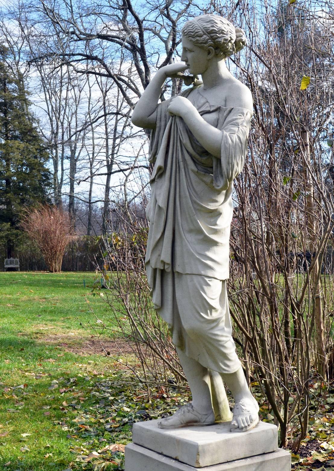 Neoclassical Stoneware Figure of Diana