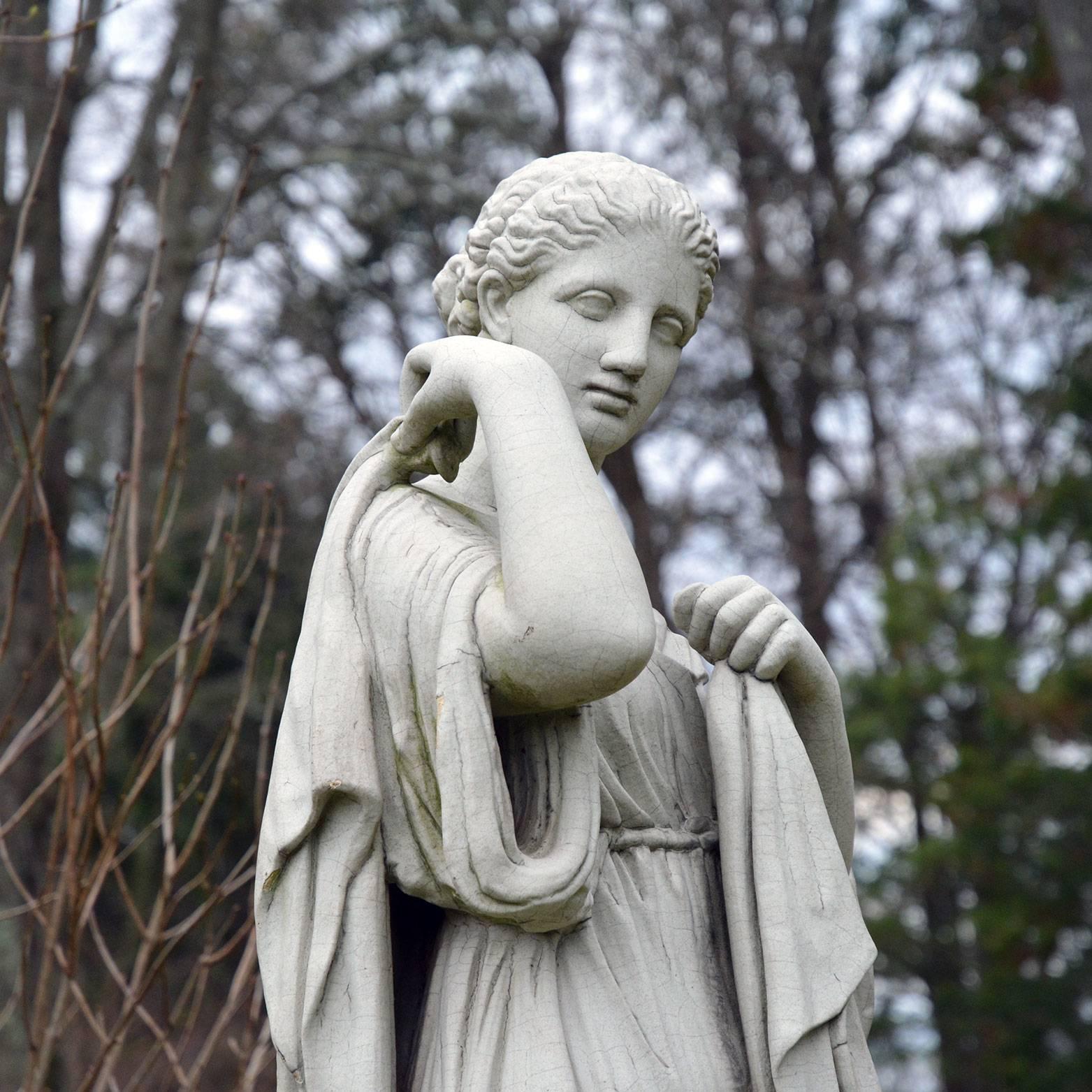 Cast Stoneware Figure of Diana