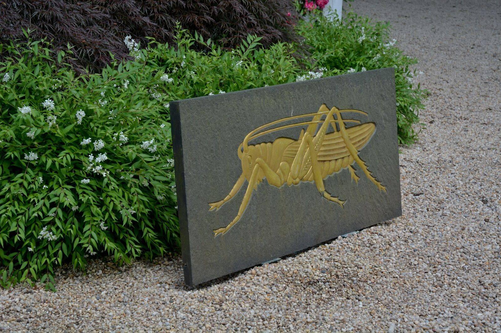 Neoclassical Revival Grasshopper Plaque