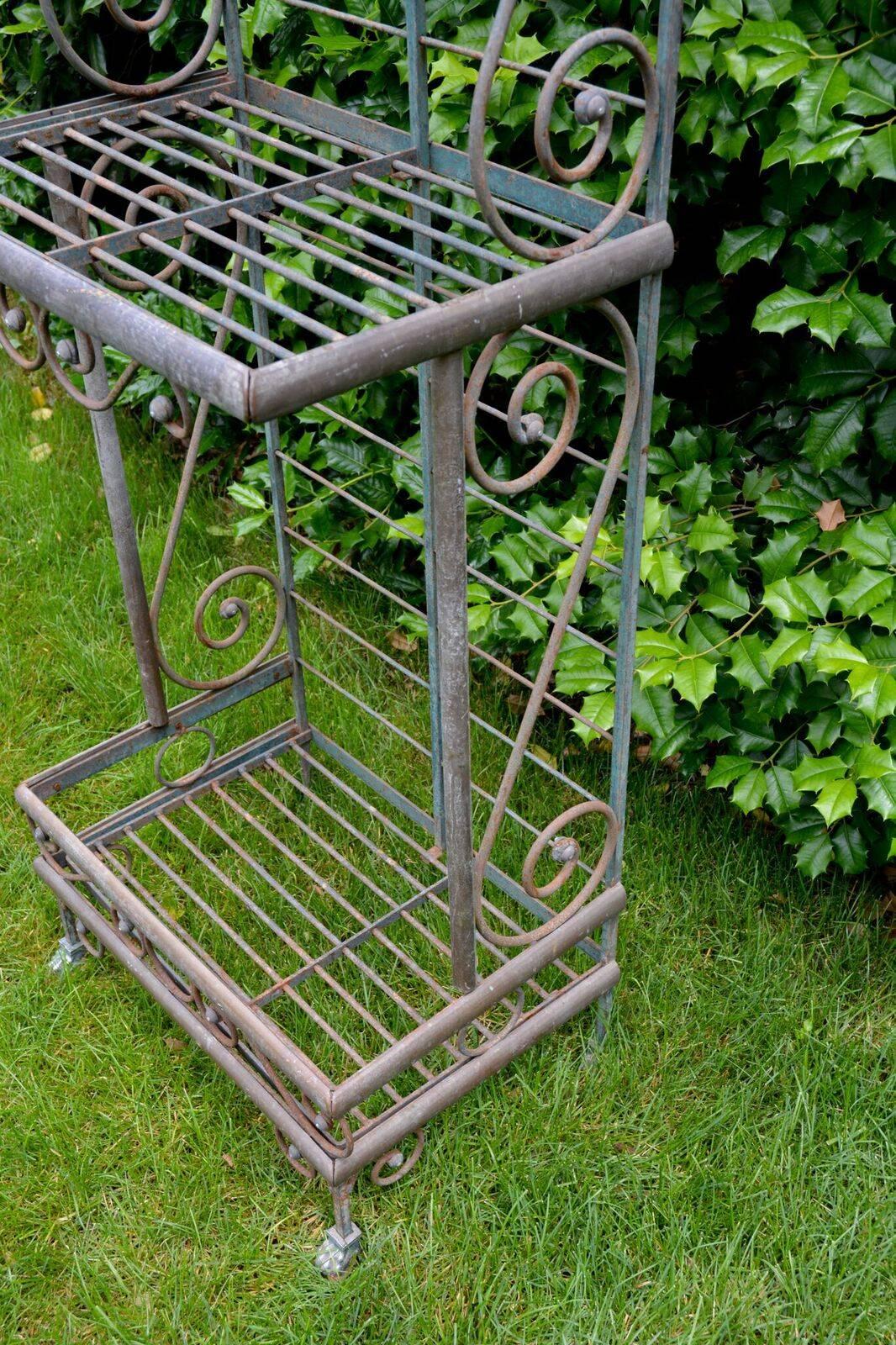 Wrought Iron and Brass Baker's Rack 2