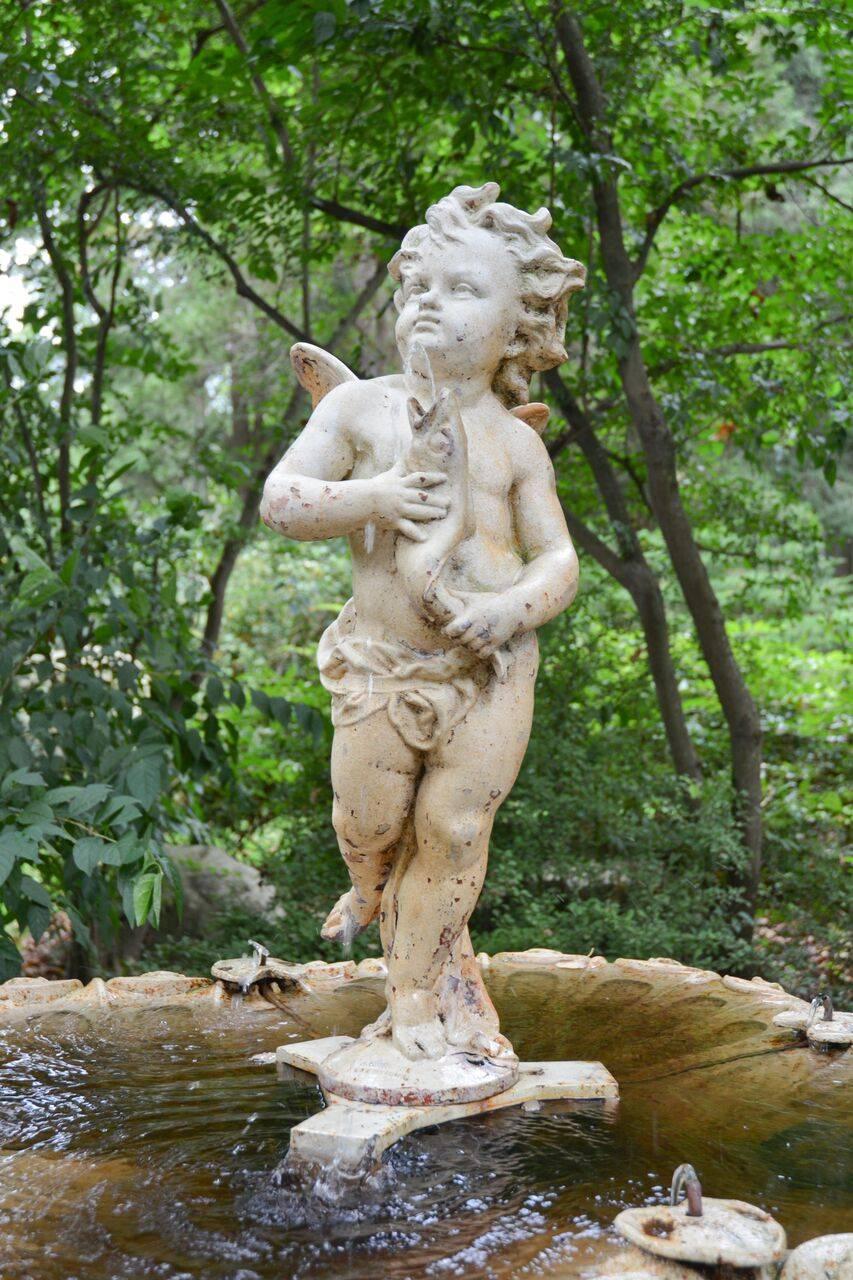 Cast French Figural Fountain