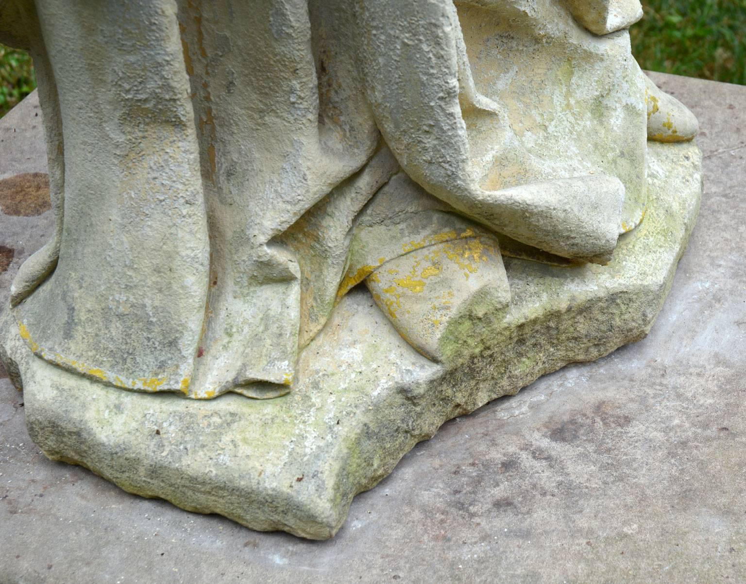 English Limestone Statue of St. Joseph 1
