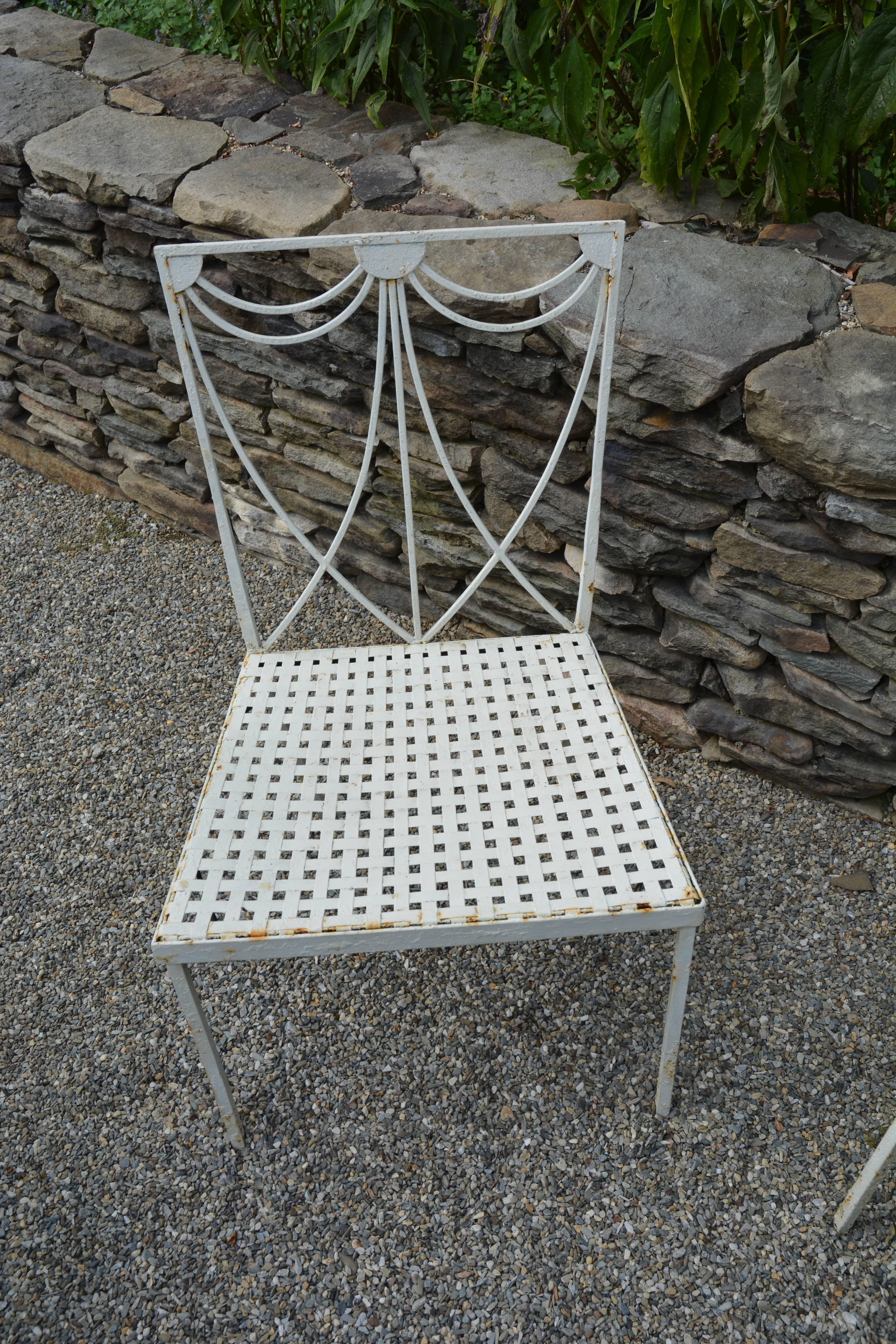 Side Chairs in Wrought Iron 1