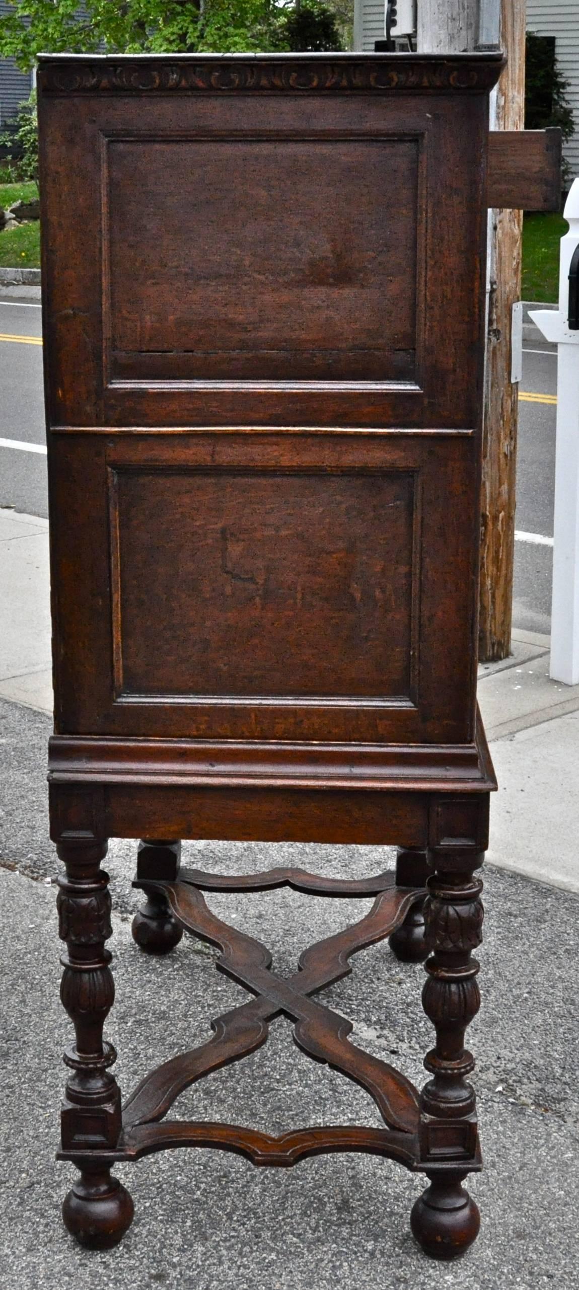 English Jacobean Chest on Stand, 18th Century and Later