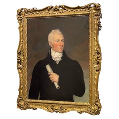Portrait d'un beau homme du début du XIXe siècle