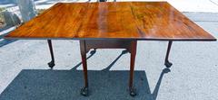 English Chippendale Reticulated Ball and Claw Foot Drop-Leaf Table
