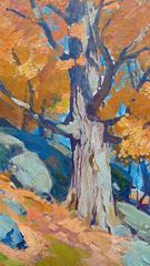 Oil Painting of "Autumn Scene" by Emile Gruppe