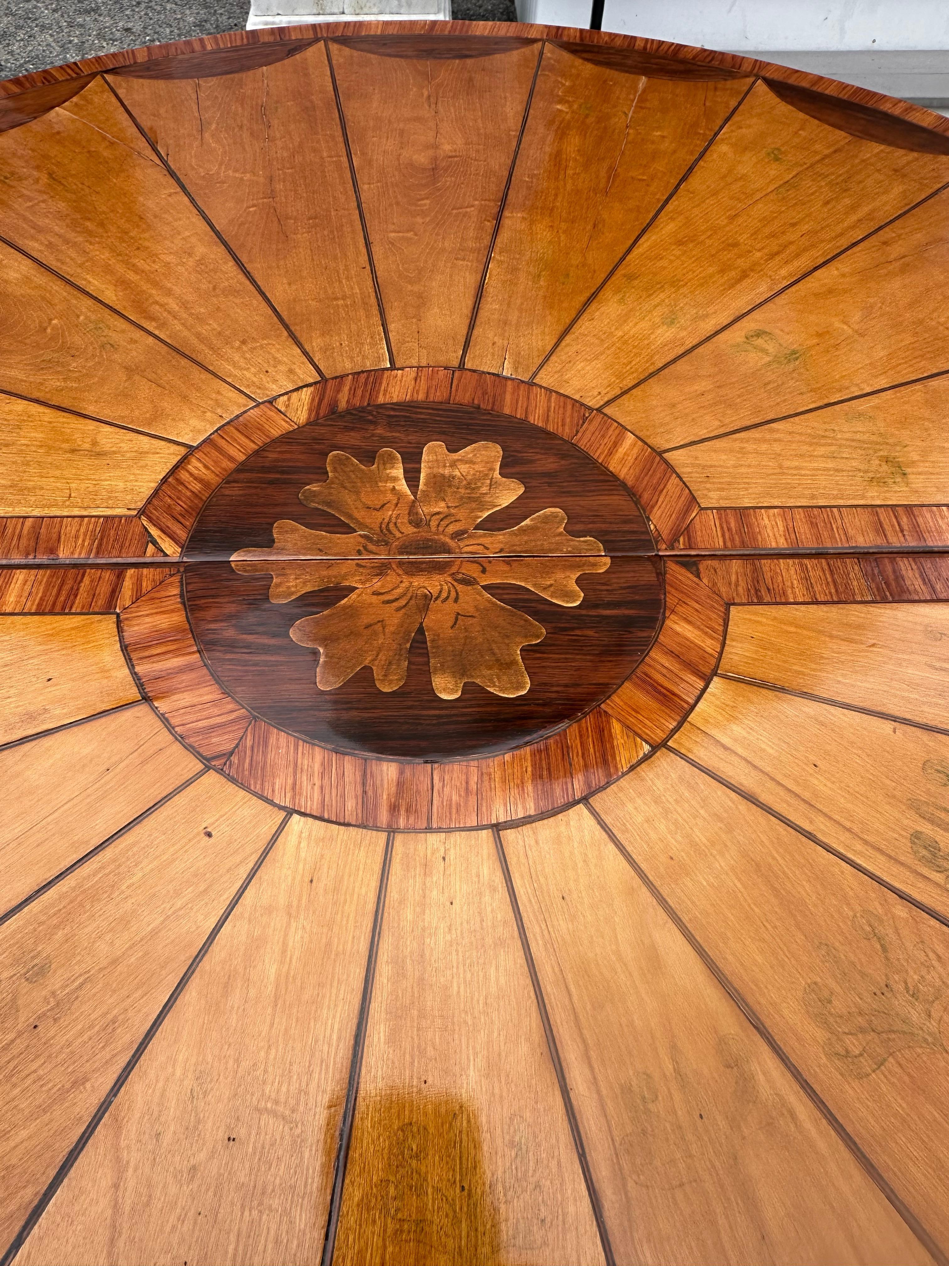Pair of 19th Century English Satinwood Demi-lune Tables For Sale 3