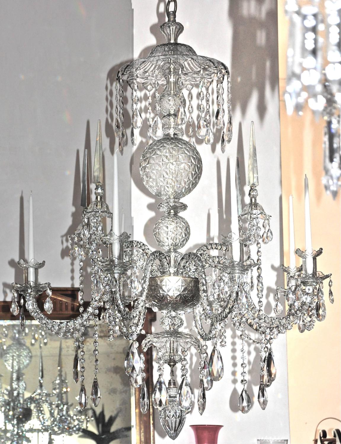 Large Irish Crystal Chandelier at 1stdibs