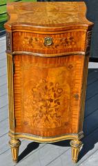 Pair of Edwardian Satinwood Inlaid Cabinets