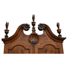 18th Century American Cherry Chippendale Secretary, Connecticut