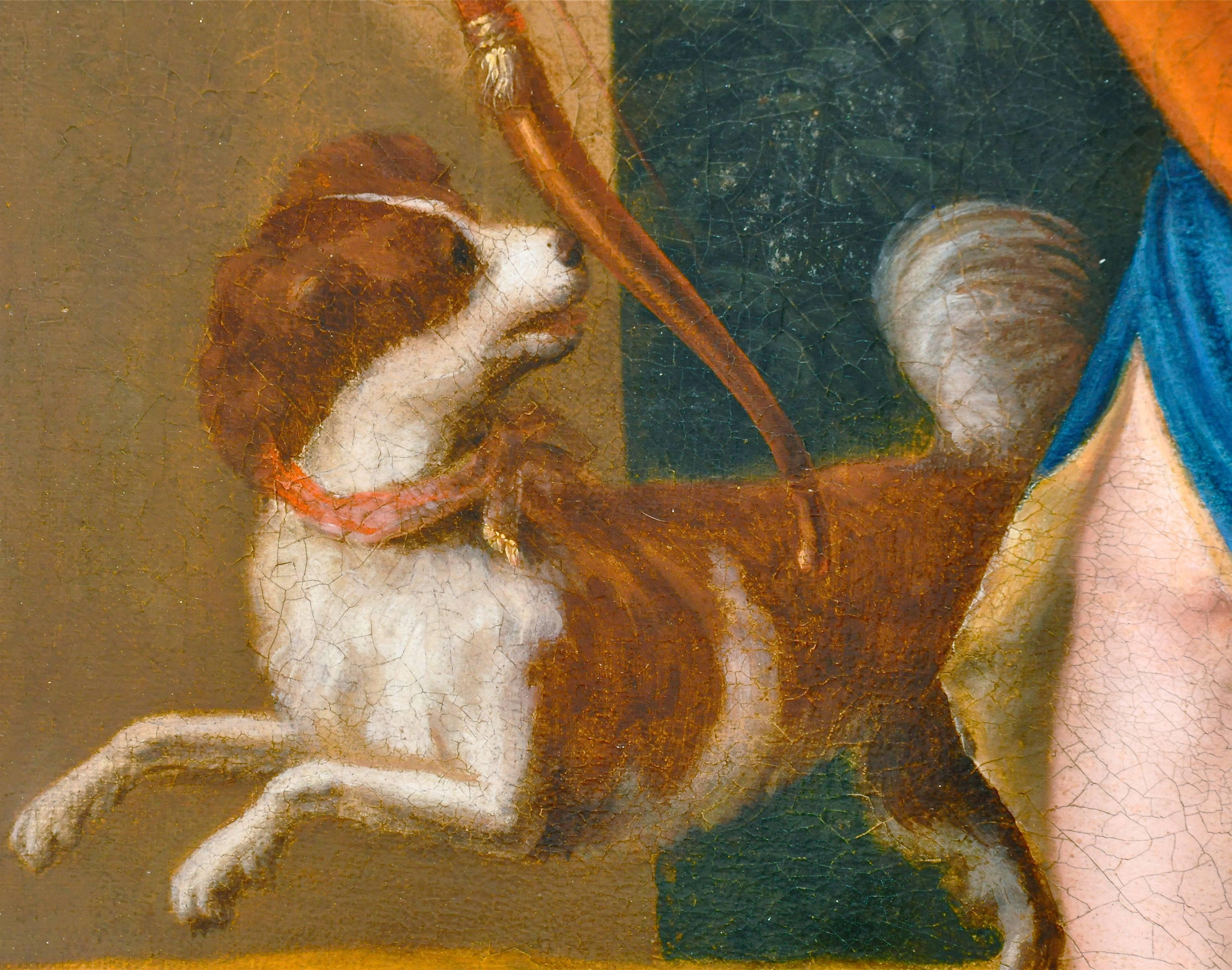 Français Portrait de cour baroque de la fin du 17ème siècle, probablement de « Louis, le Dauphin ». en vente