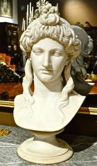 19th Century American "Belle Epoque" Marble Bust of Aphrodite