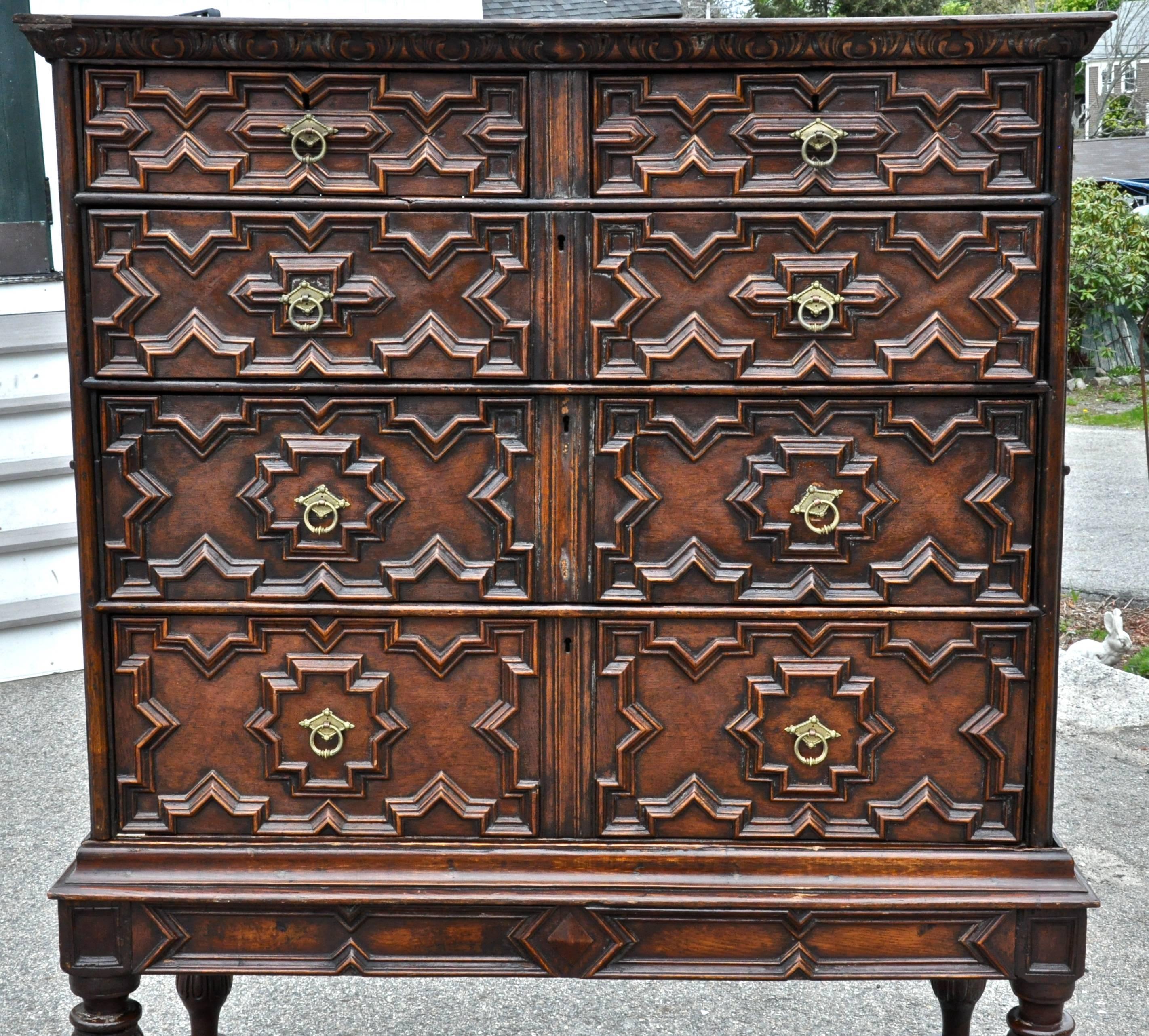 jacobean chest of drawers