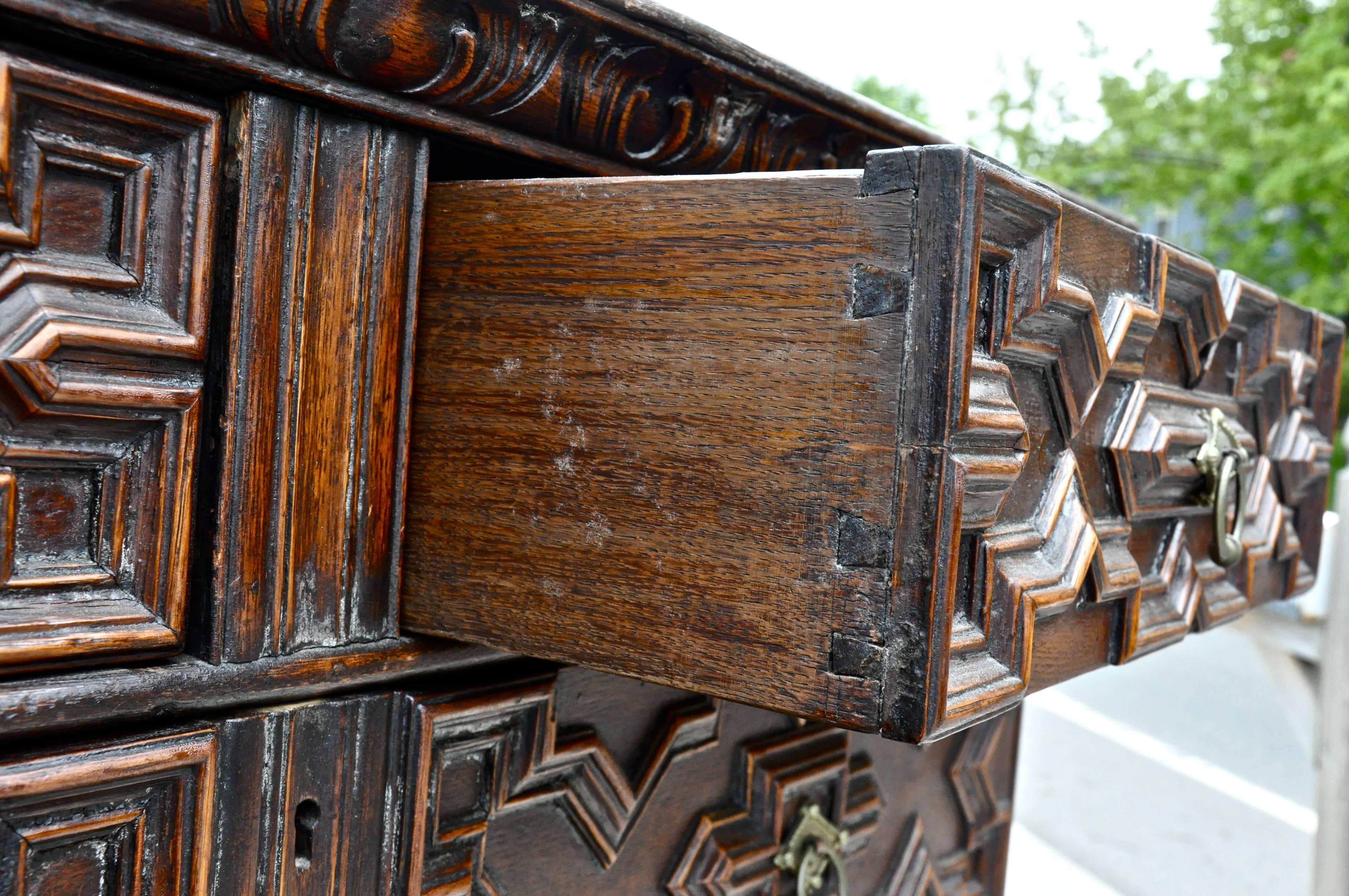 19th Century Jacobean Chest on Stand, 18th Century and Later
