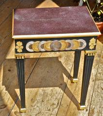 Pair of Faux Porphyry Painted Side Tables