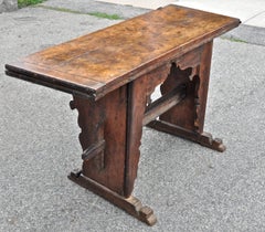 Late 17th Century Italian Walnut Fold over Top Dough Table