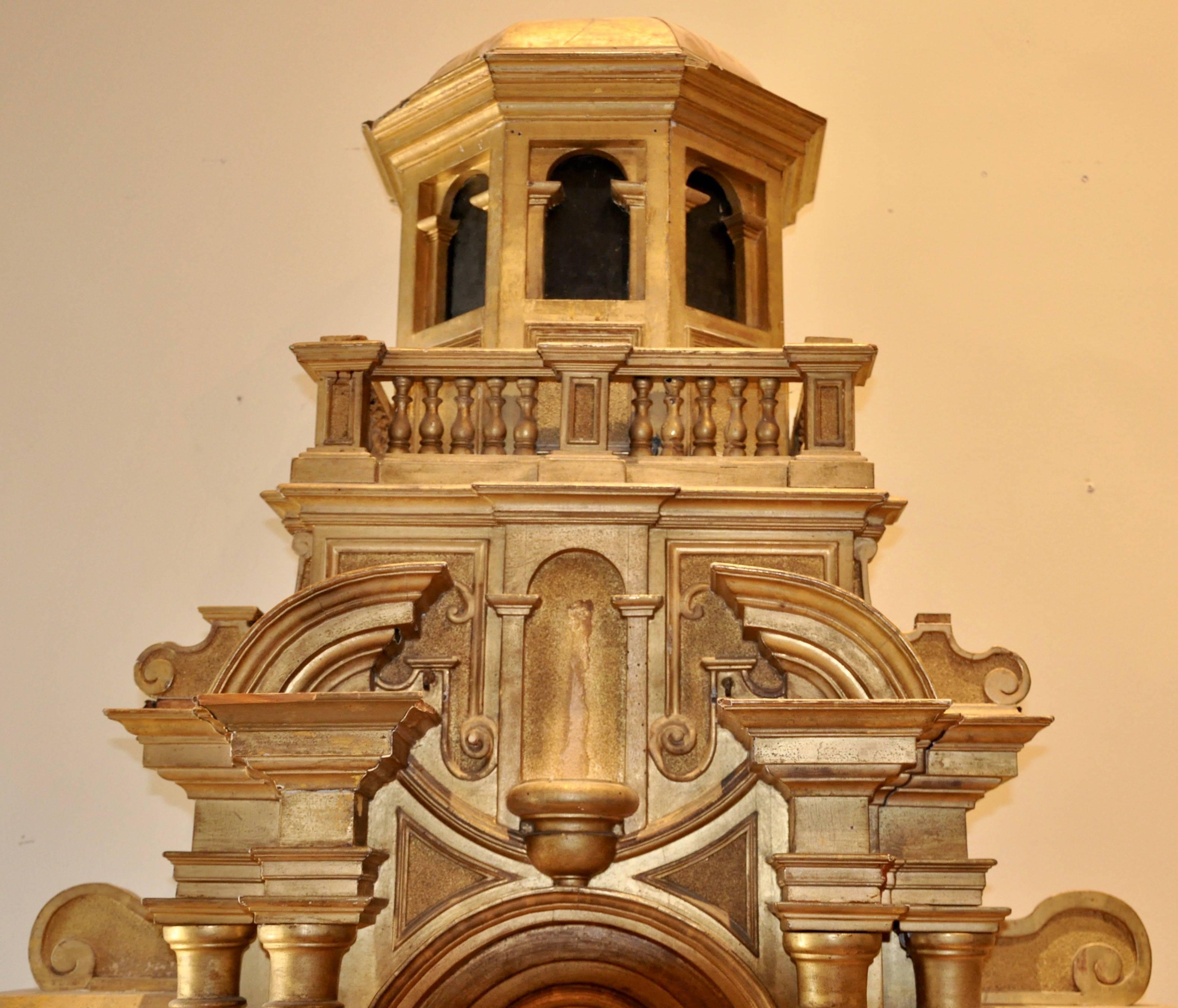 Neoclassical 18th Century European Giltwood Architectural Church Sacristy