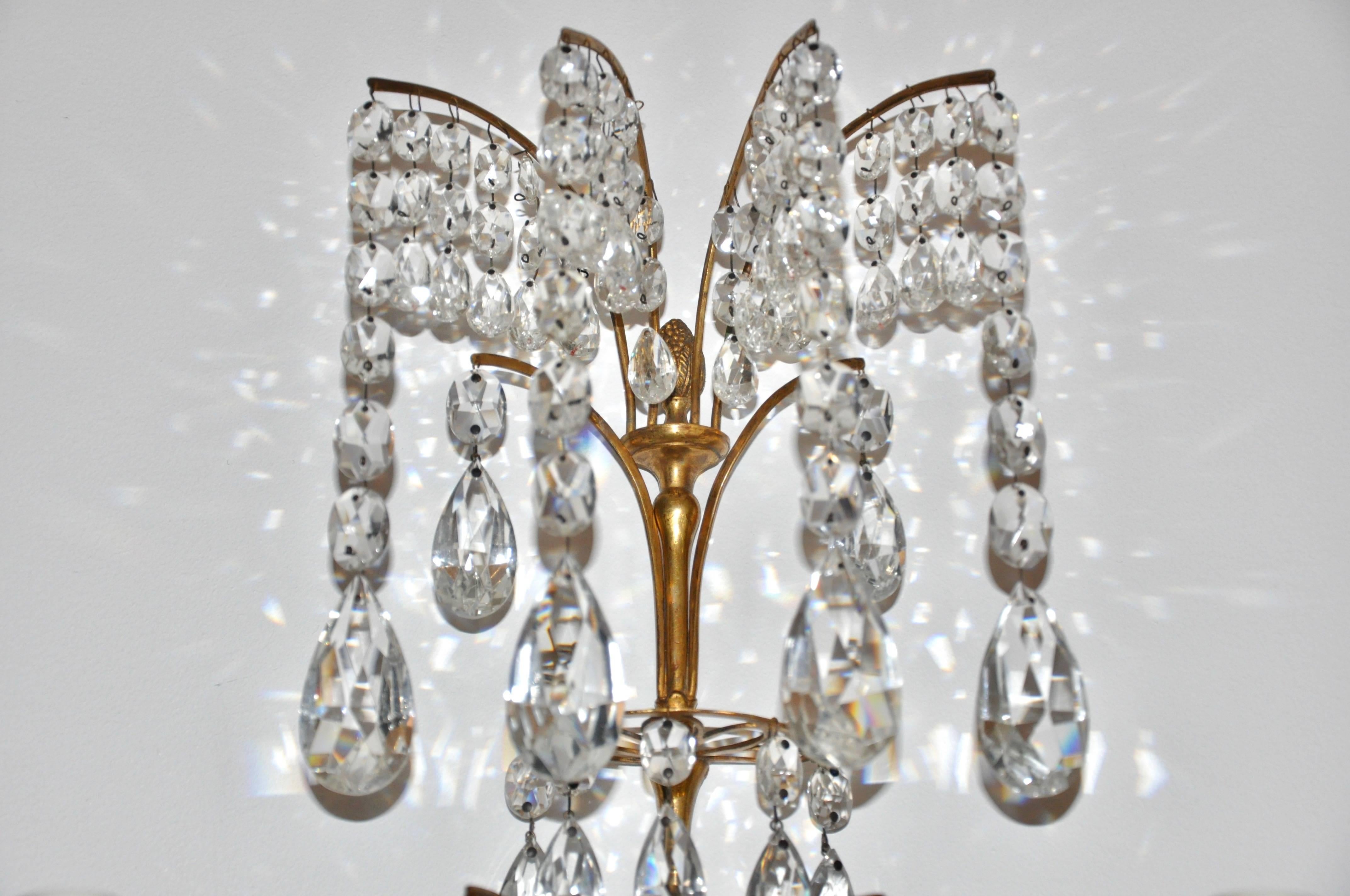 Gilt Set of Four 19th Century Neoclassical Sconces in Manner of Schinkel