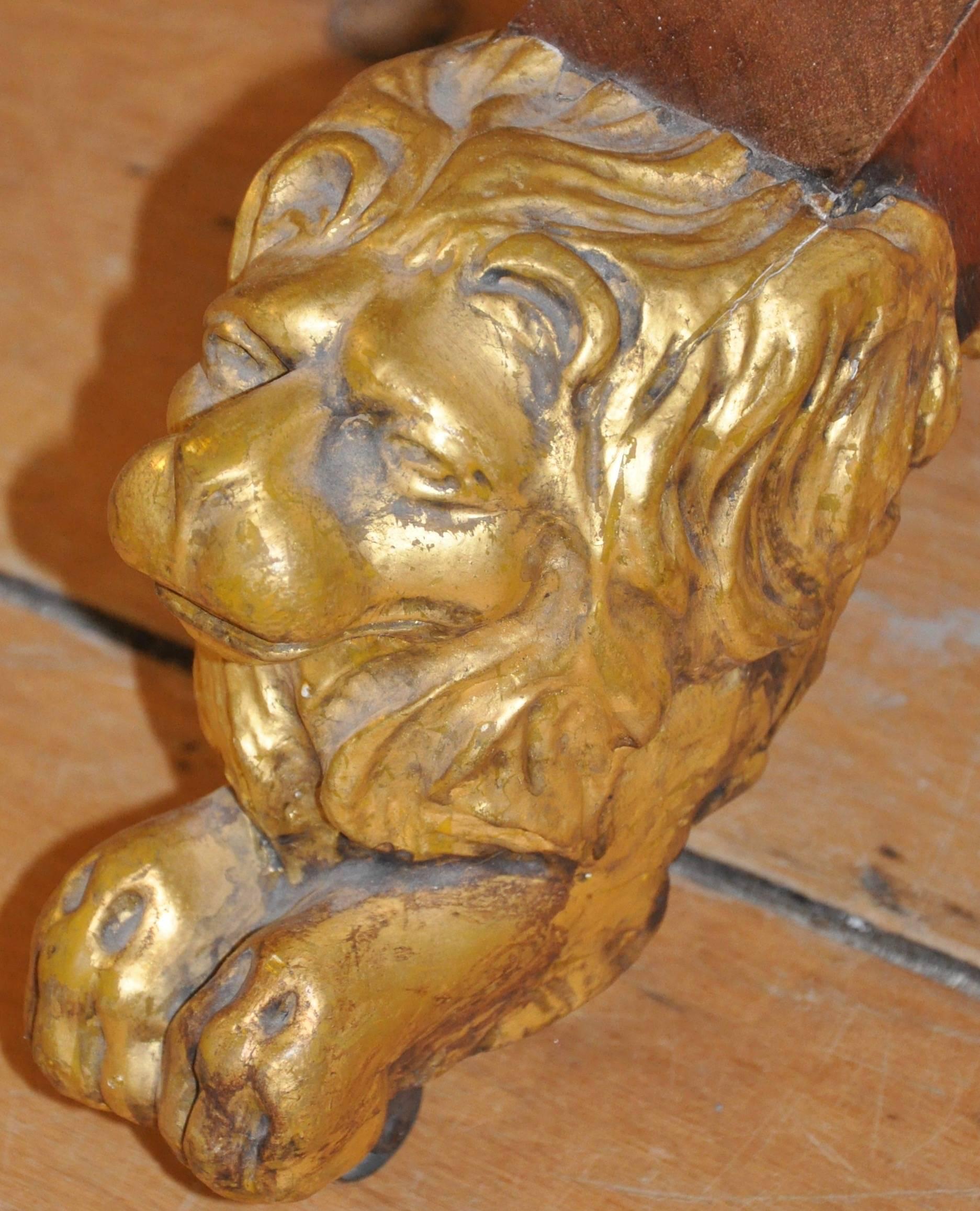 lion feet table