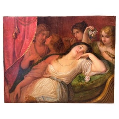 Young Woman Lying on a Recamier, attributed to Natale Schiavone (1777–1858)