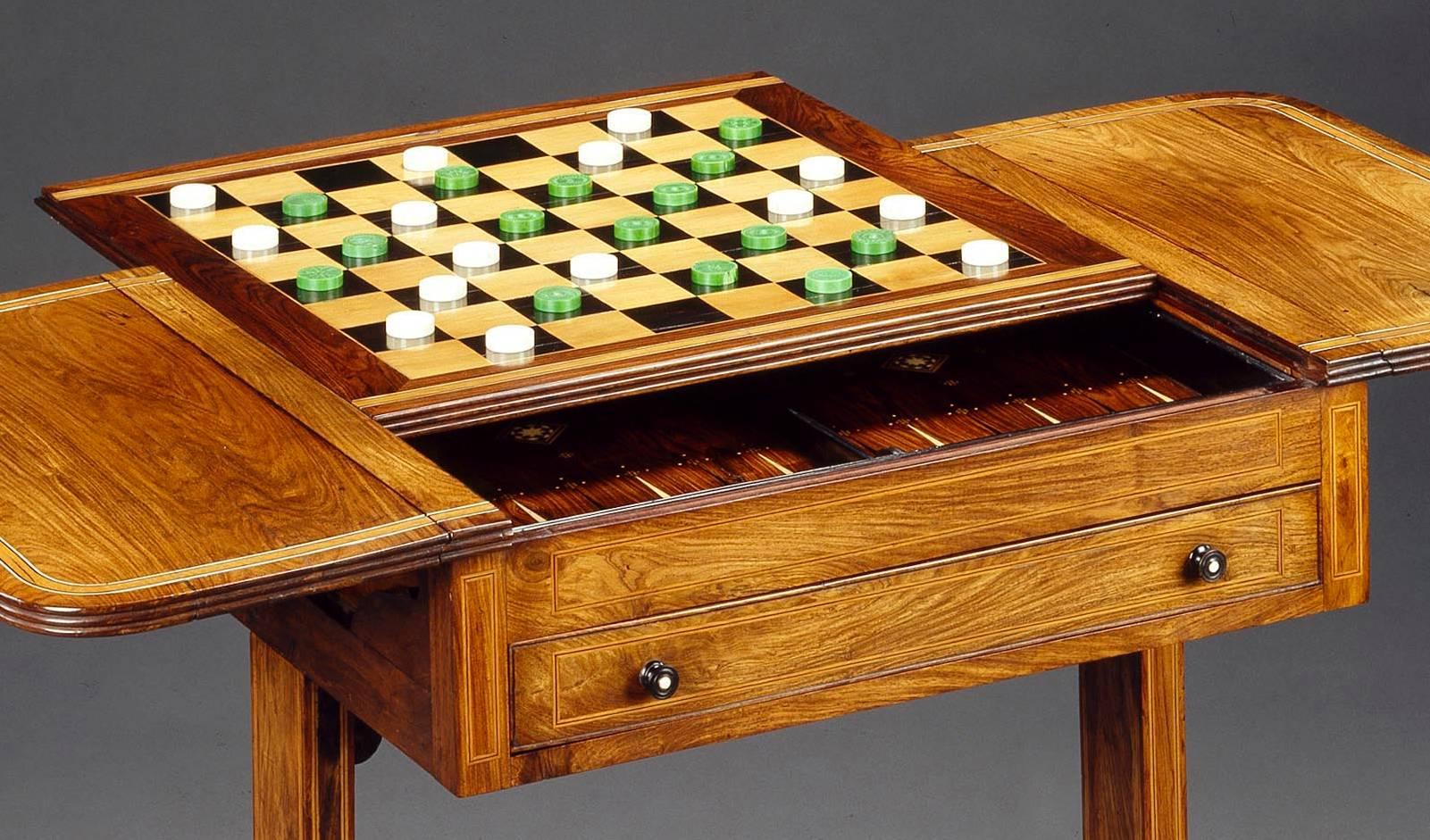 Regency Anglo-Indian Padouk Games Table For Sale