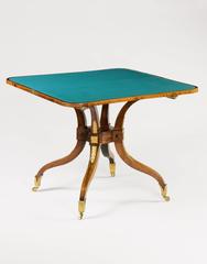 Regency Rosewood Spider Leg Card Table
