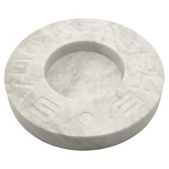 POCKET EMPTYER by Sfero Design - Carrara Marble Contemporary Pocket Emptier