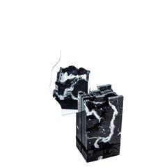 Miroir Sprofondo - Nero Marquina Miroir contemporain en marbre par Sfero Design