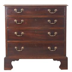 English Georgian Early 19th Century Mahogany Chest of Drawers 6