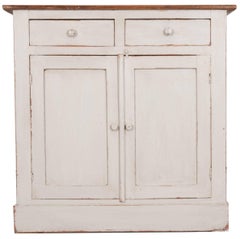 English 19th Century Painted Pine Buffet