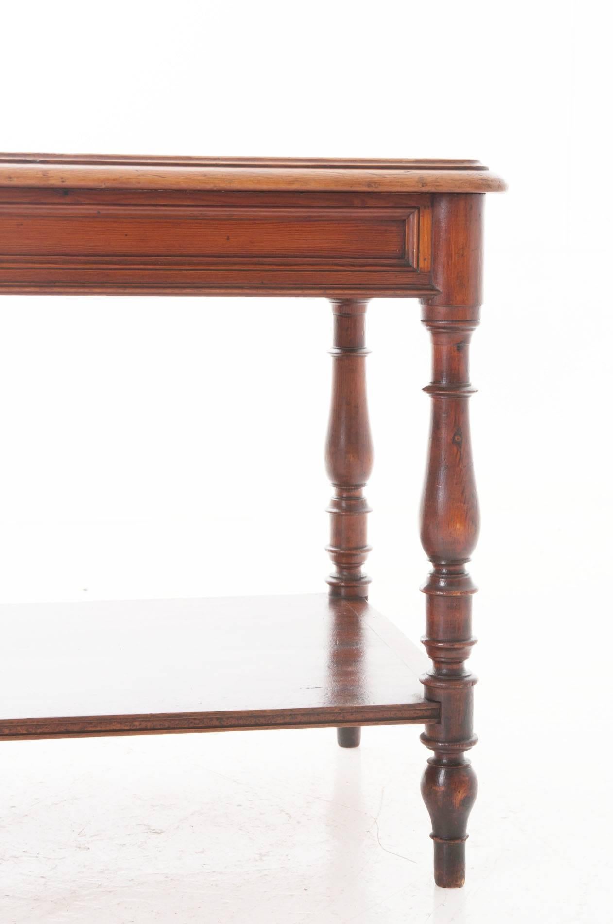 French 19th Century Pine Draper's Table From Brittany 3