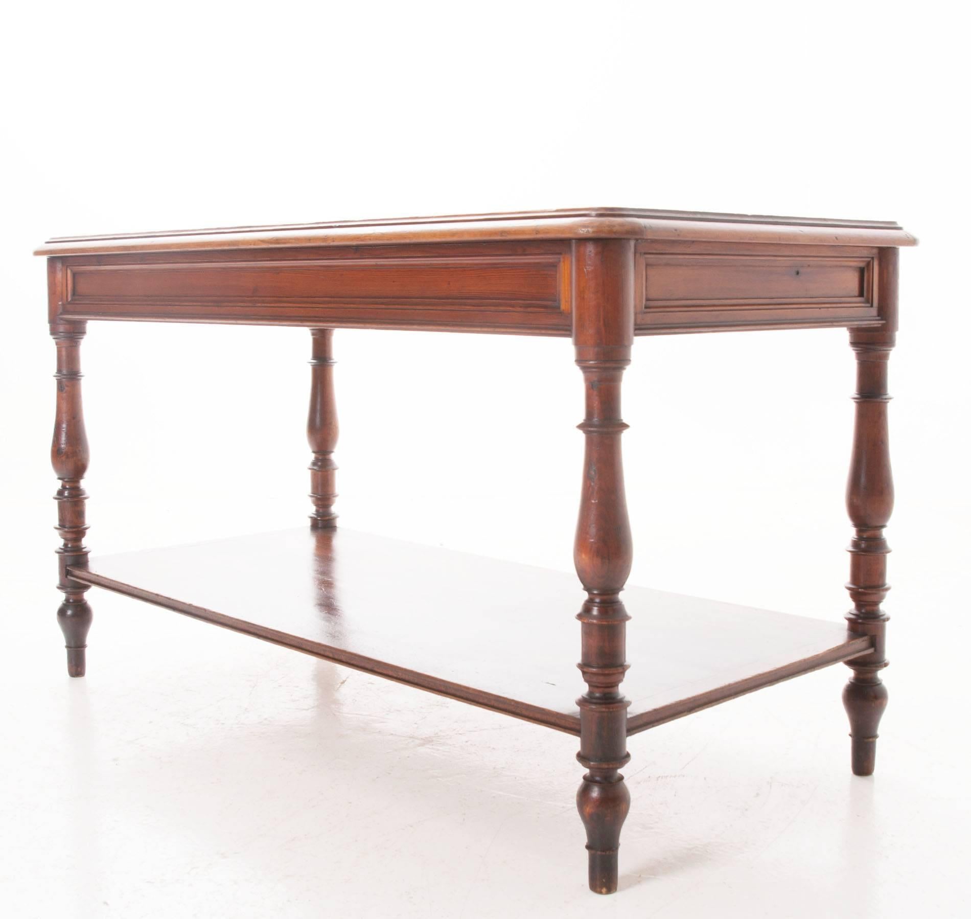 French 19th Century Pine Draper's Table From Brittany 4