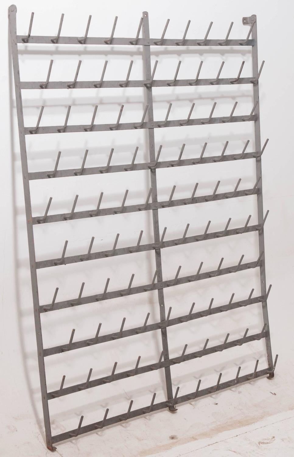 French Wall Mounted Wine Bottle Drying Rack For Sale at 1stdibs