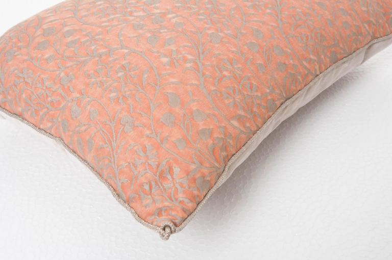 Contemporary Pair of Antique Fortuny Textile Pillows by B.Viz Designs
