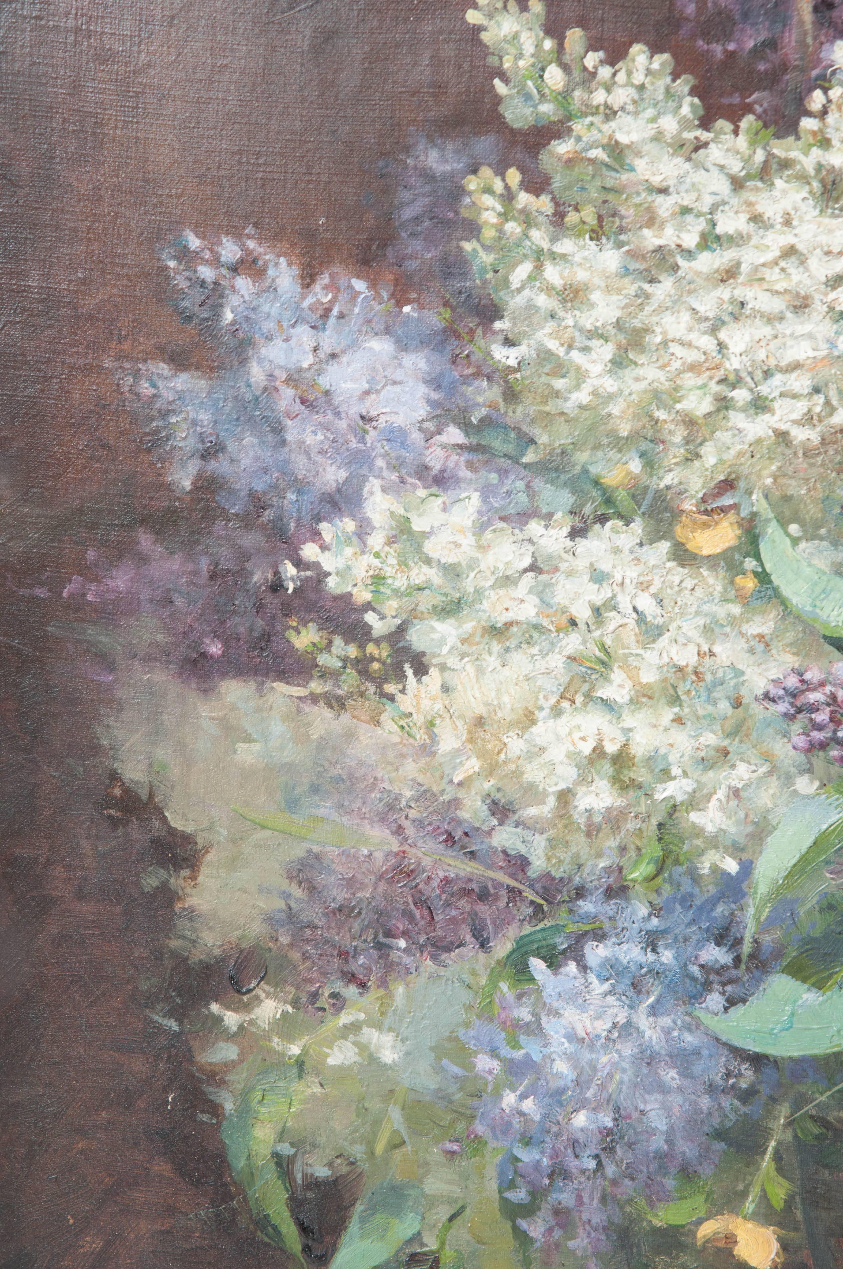 Framed Floral Oil Painting 1