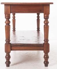 French 19th Century Oak Drapers Table