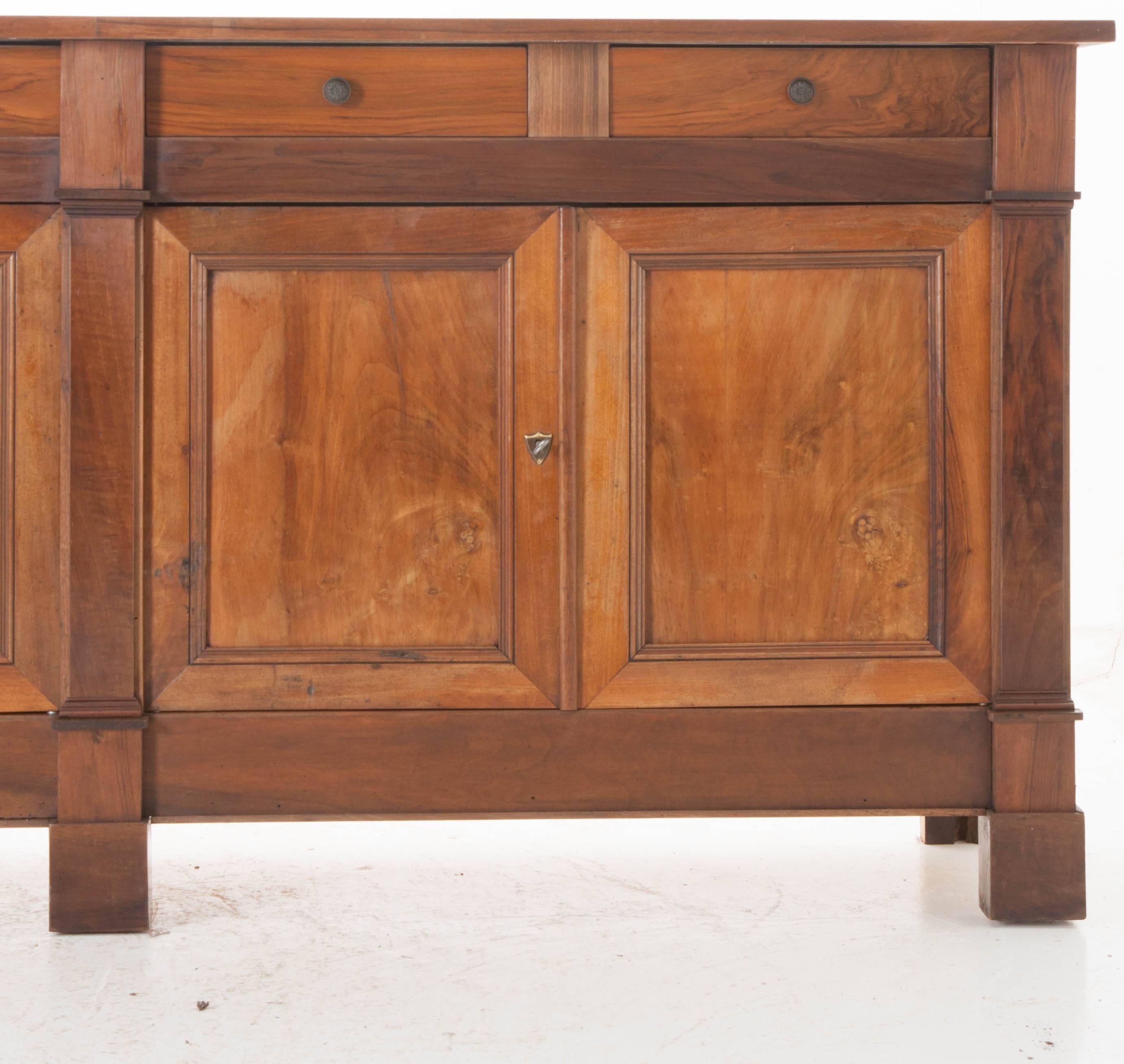 19th Century French Louis Philippe Walnut Enfilade