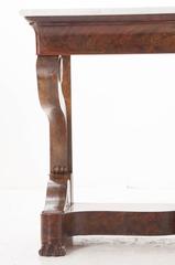 French 19th Century Restoration Style Console with Marble Top