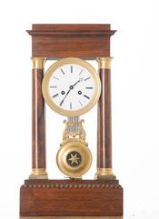 French 19th Century Empire Mahogany Table Clock