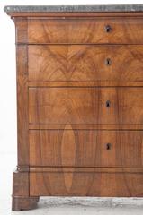French 19th Century Louis Philippe Marble-Top Commode