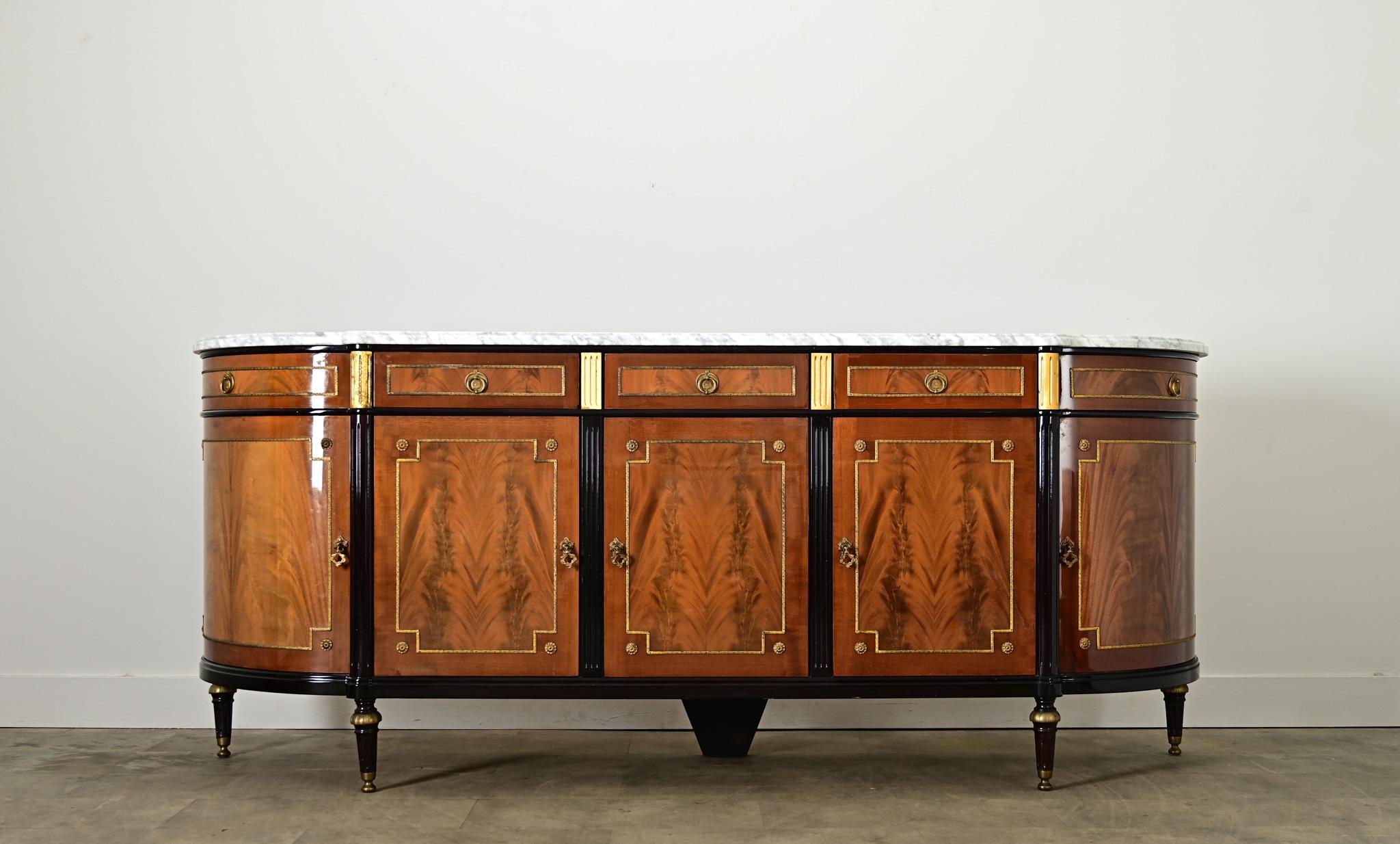 French 20th Century Louis XVI Style Enfilade In Good Condition For Sale In Baton Rouge, LA