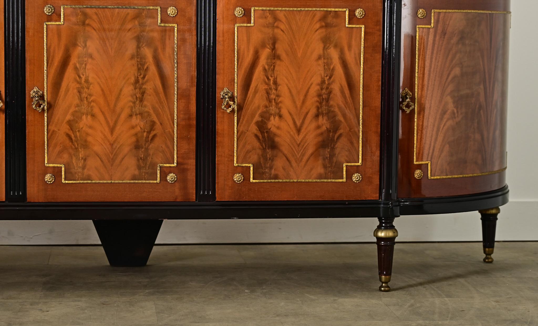 Brass French 20th Century Louis XVI Style Enfilade For Sale