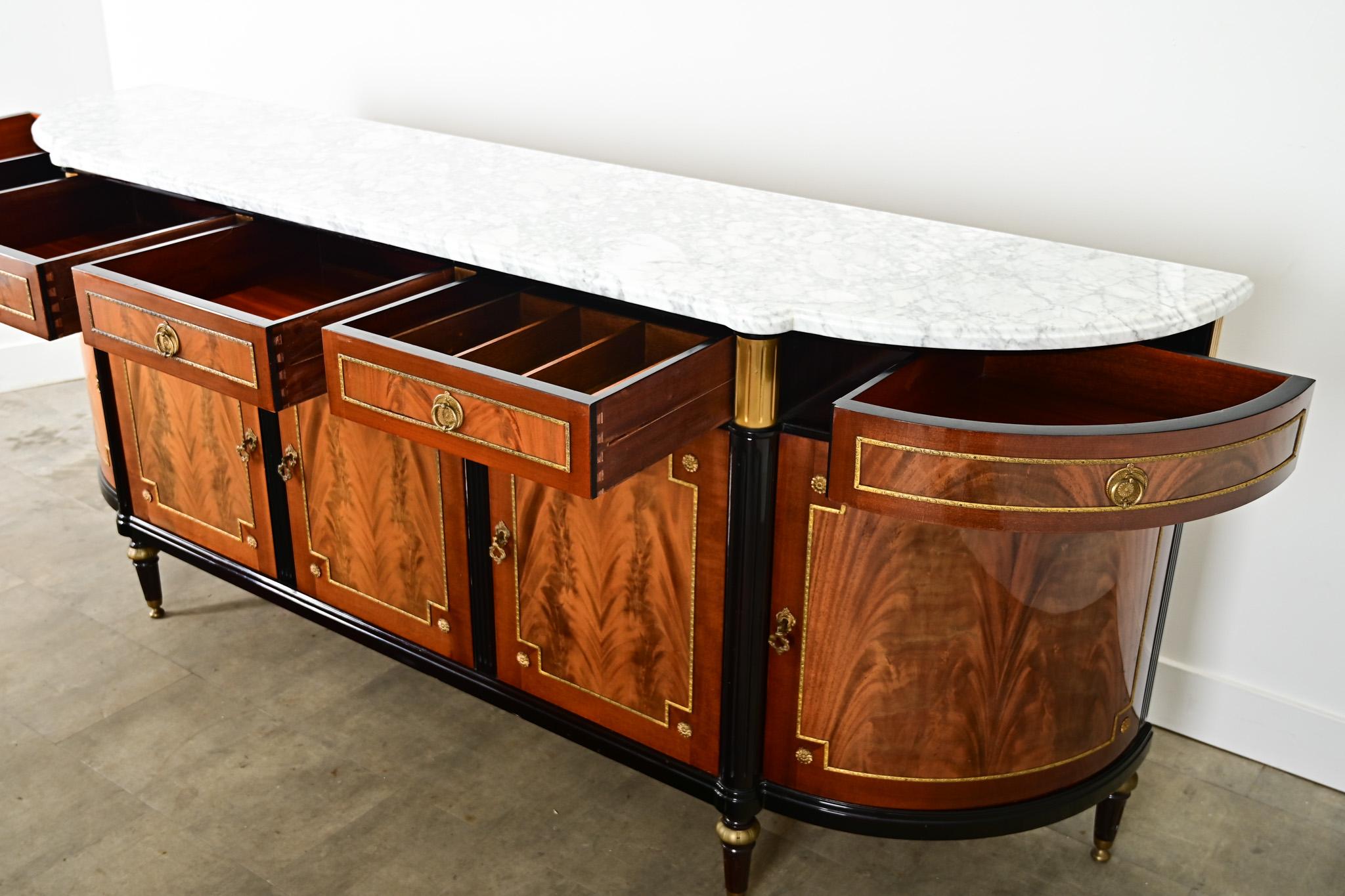 French 20th Century Louis XVI Style Enfilade For Sale 6