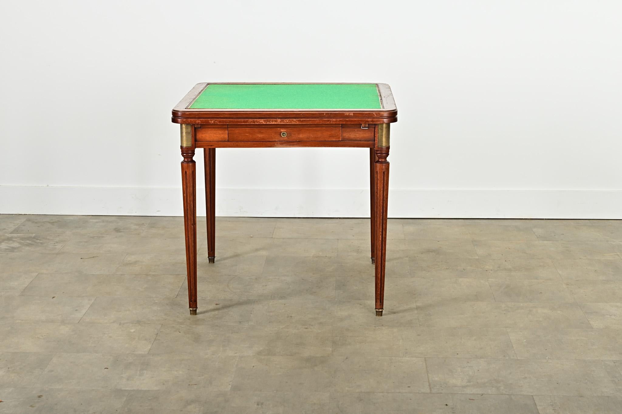 Louis XVI French 20th Century Mahogany Game Table For Sale