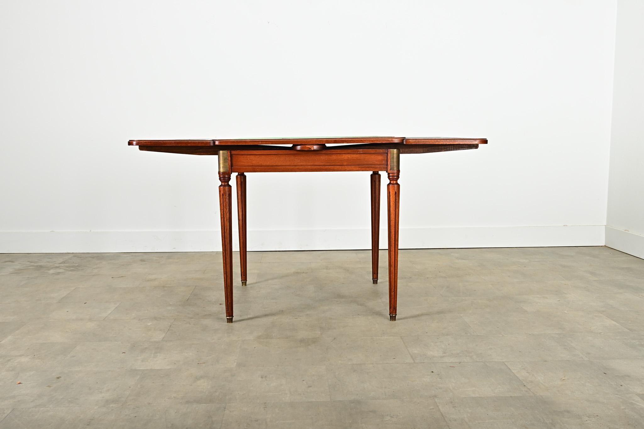 French 20th Century Mahogany Game Table For Sale 6